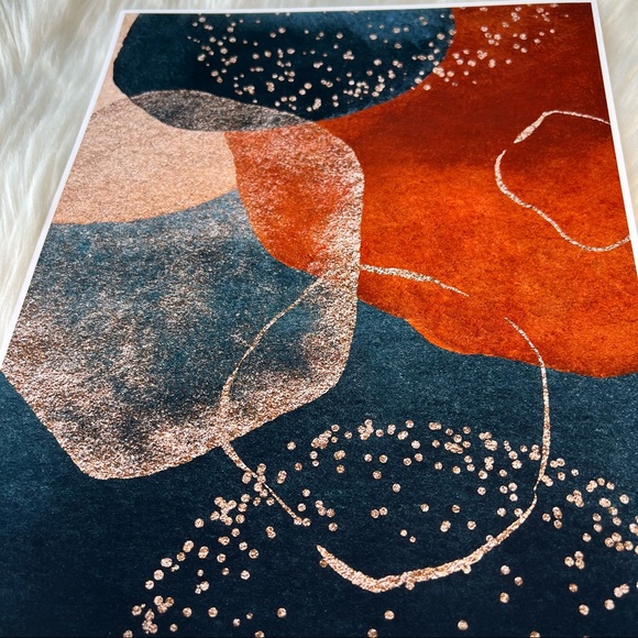 Modern Abstract Shape Wall Art Poster Print UNFRAMED. - Picture 11 of 14